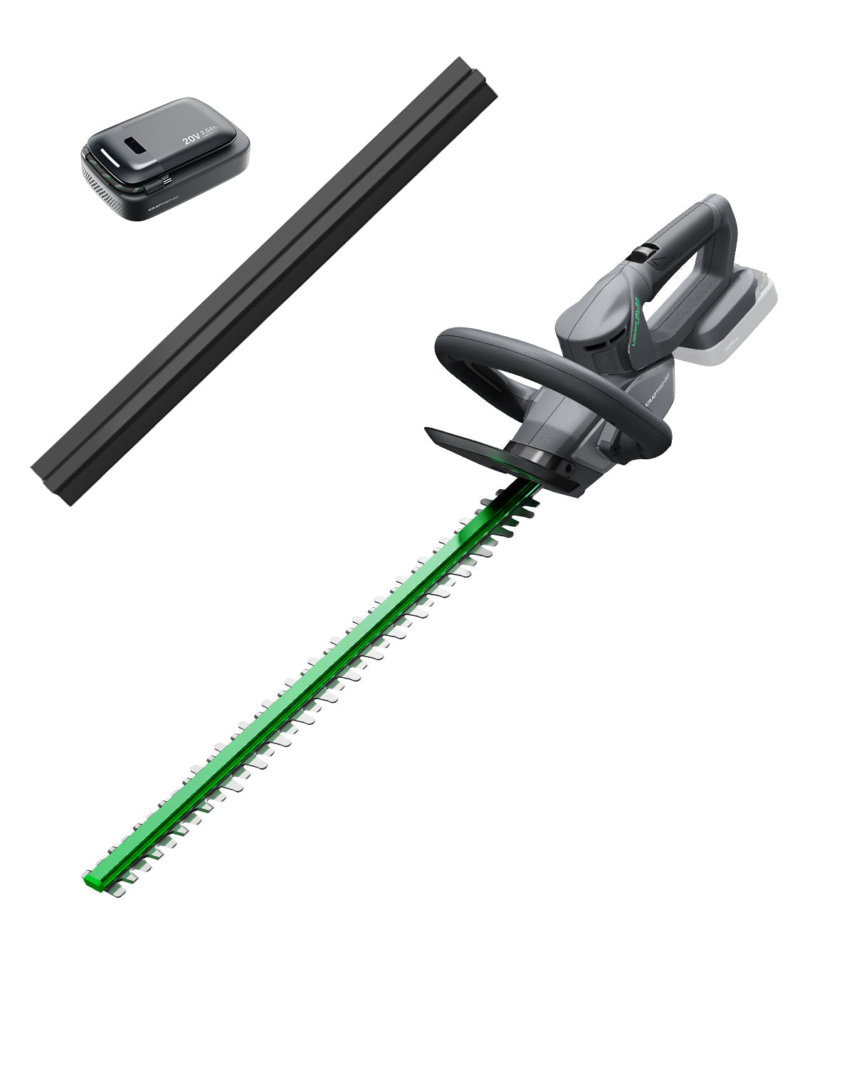 Kraftsense U20X  Slim 20V Cordless Brushless Hedge Trimmer with 2.0Ah Battery