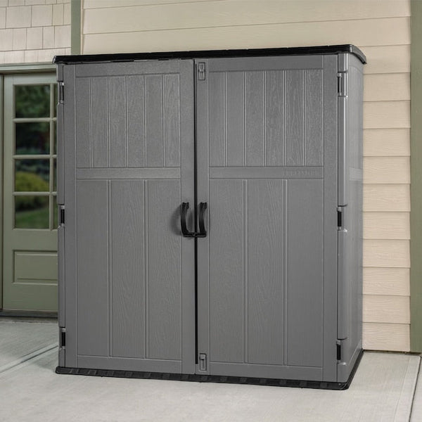 CRAFTSMAN 6-ft x 4-ft Vertical Gray Lean-to Roof Plastic Resin Storage Shed
