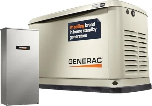 Generac Guardian 22kW Home Standby Generator with 200-Amp Transfer Switch, Aluminum Enclosure & WiFi Monitoring