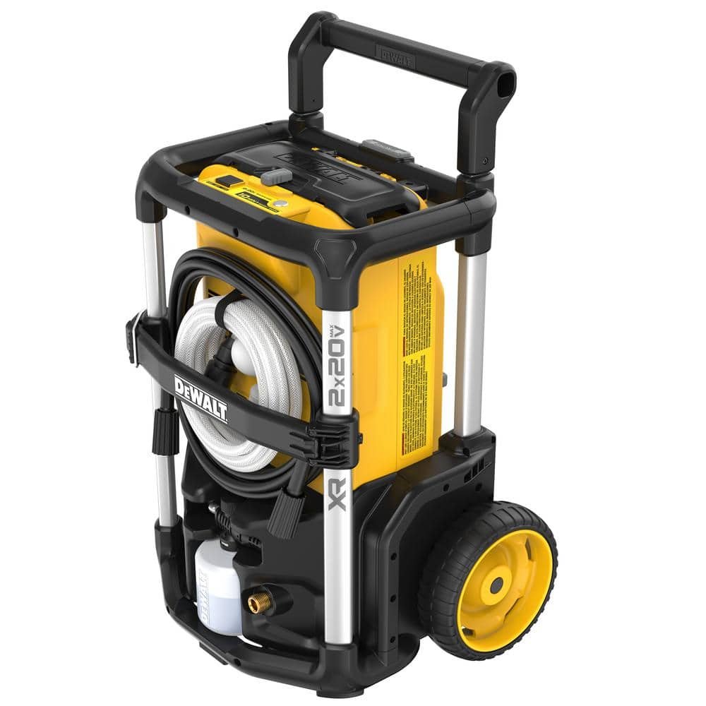 DEWALT 20V MAX 1600 PSI 1.2 GPM Cold Water Cordless Pressure Washer Kit with (2) FLEXVOLT 12 Ah Batteries and (2) Chargers DCPW1600Y2